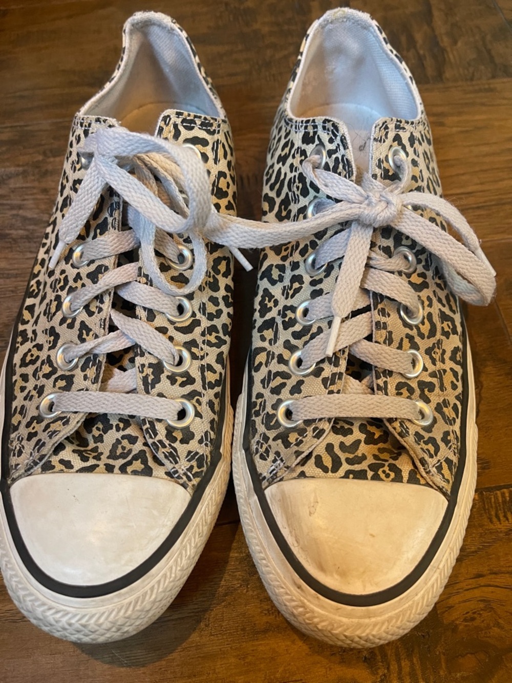 Converse Chuck Taylor All Star Animal Print Low-Top Sneaker - White Leopard - Picture 5 of 8